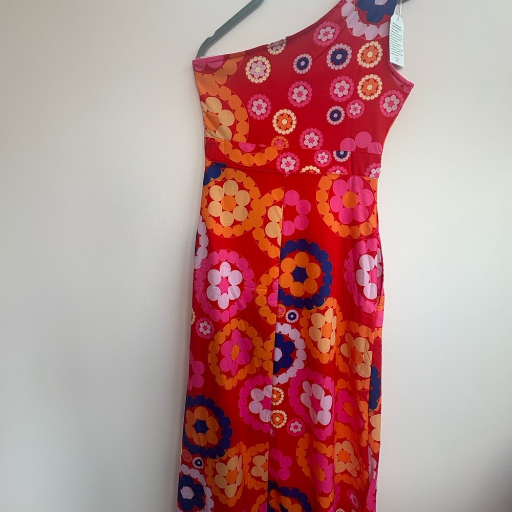 Floral One-Shoulder Midi Dress - NWT - Picture 3 of 4